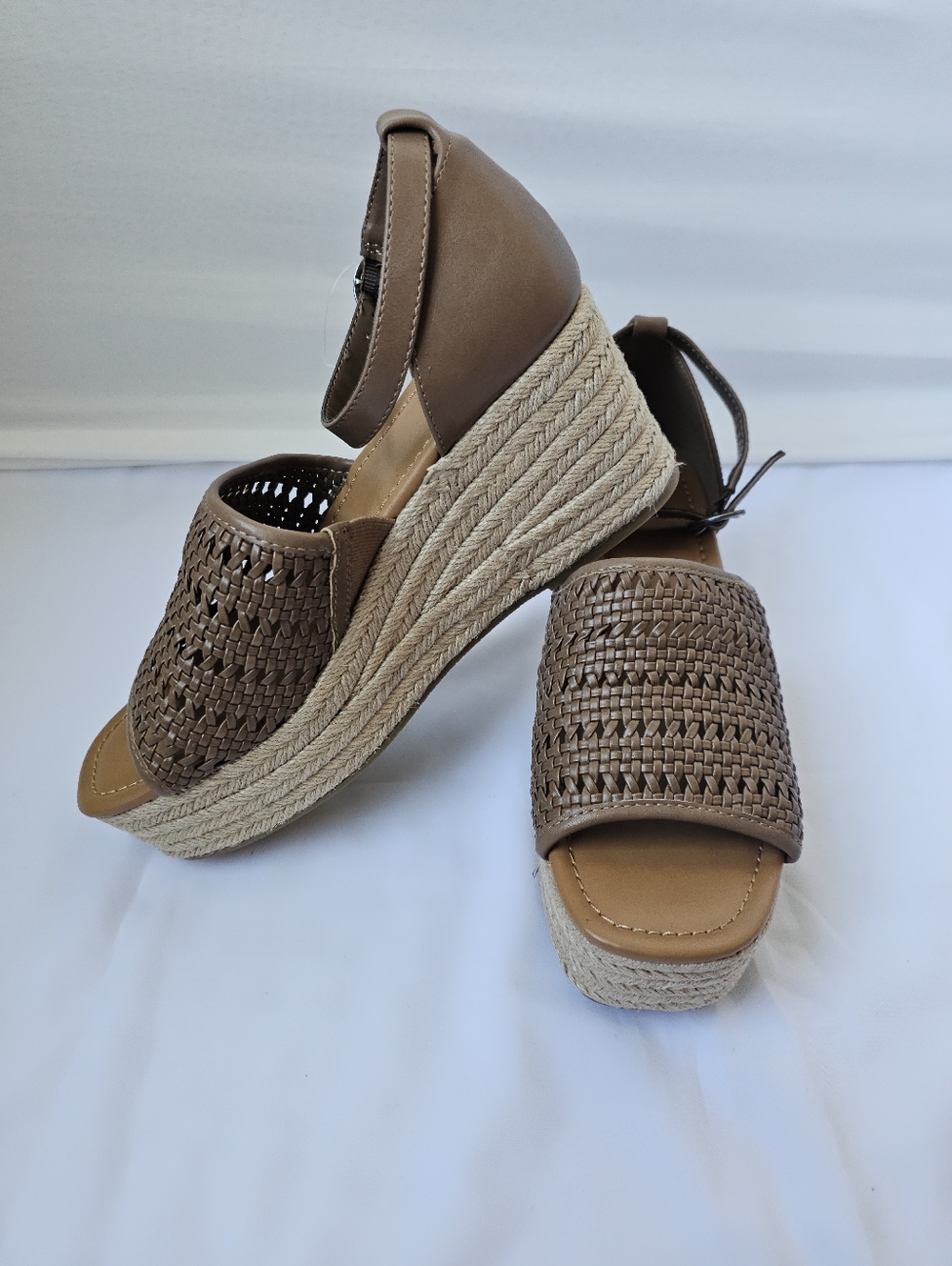 A.N.A. Espadrille Platform Wedge Sandals with Dyed Platform – Size 10 - Picture 8 of 16